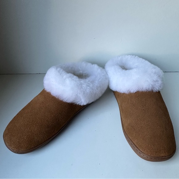 Cloud Nine Women's Sunrise Clog Slippers Brown White Sheepskin Slippers Size:5 - Picture 8 of 16